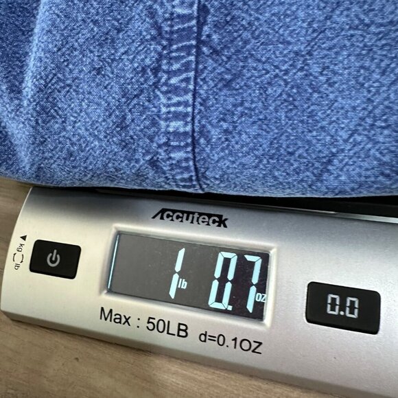 Gretty Zueger Cotton Blazer Lightweight Stone Wash Size XL Blue Lagenlook Boho - Picture 13 of 13